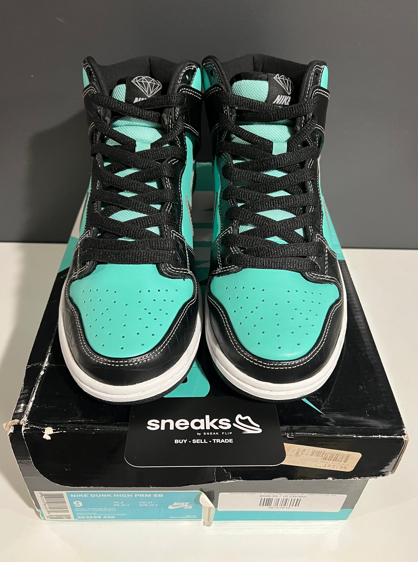 Diamond Supply Co. x Dunk High Premium SB Tiffany 653599-400