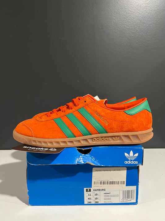 NEW Adidas Hamburg Orange Green  H00447 SIZE 11M OG ALL AG25-291