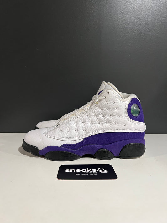 USED Air Jordan 13 Retro GS Lakers 884129-105 SIZE 5.5Y NO BOX JY25-308