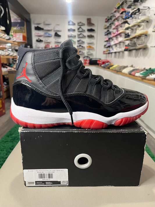 Air Jordan 11 Retro Bred 2019378037-061 USED 10M NO BOX