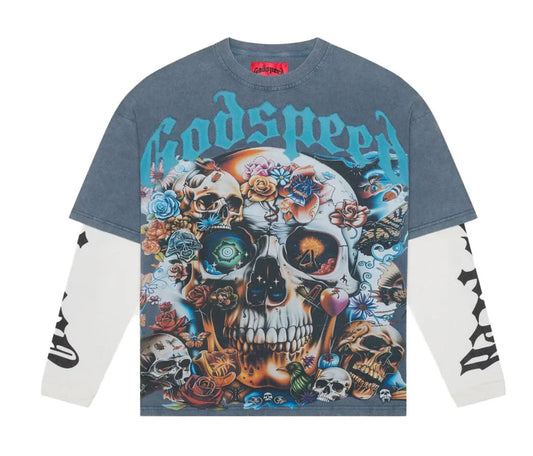 Godspeed Eternal Dream Layered T-Shirt True Blue