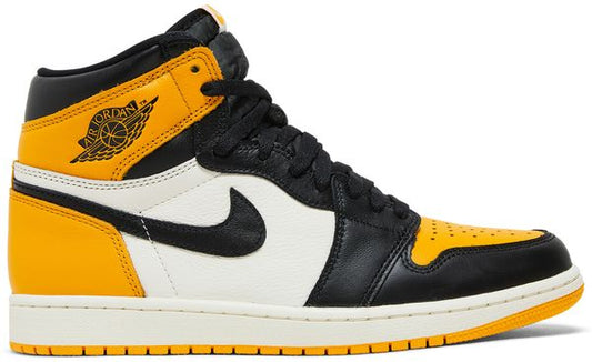 NEW Air Jordan 1 Retro High OG Yellow Toe 555088-711 SIZE 8M OG ALL