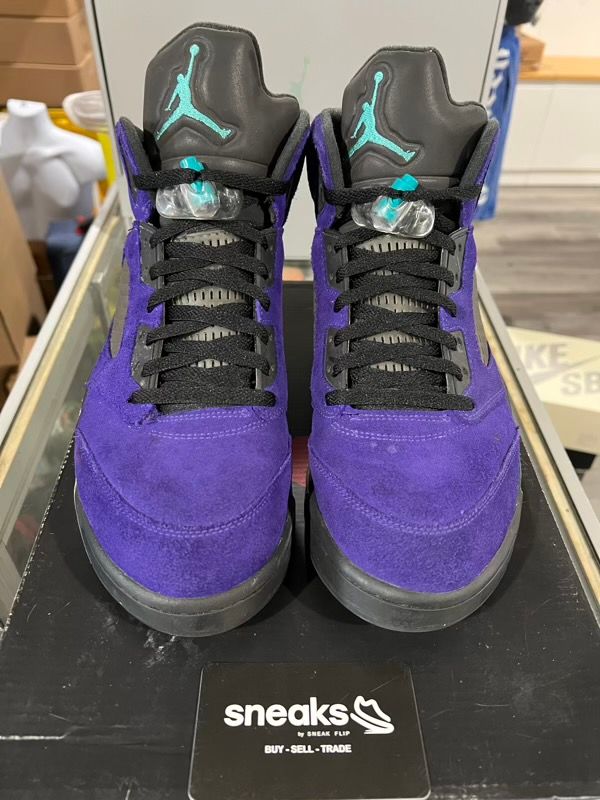 USED SIZE 12M Jordan 5 Retro Alternate Grape - Used