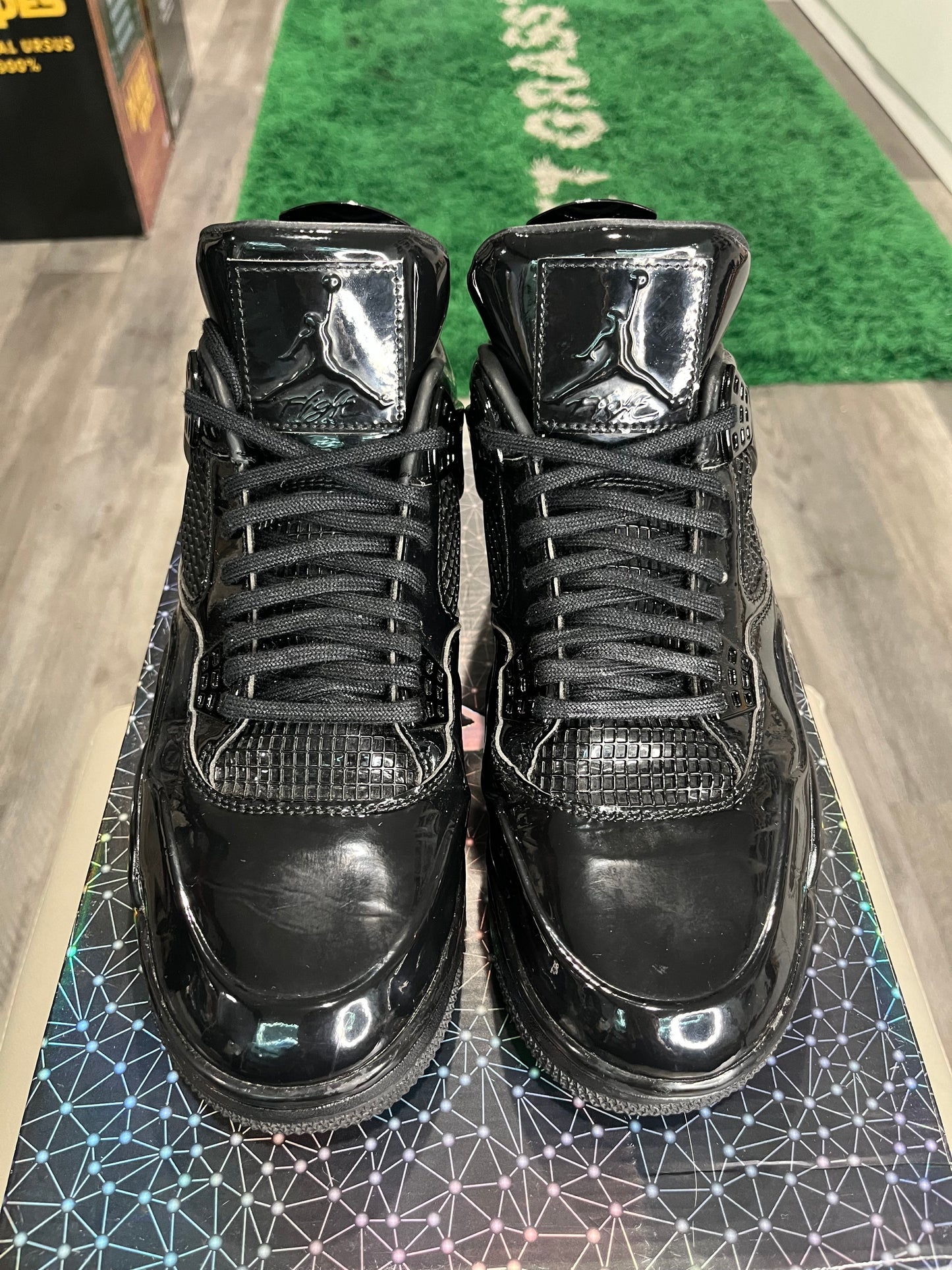 Air Jordan 4 Retro 11Lab4 - Black 719864-010 SIZE 10.5M USED