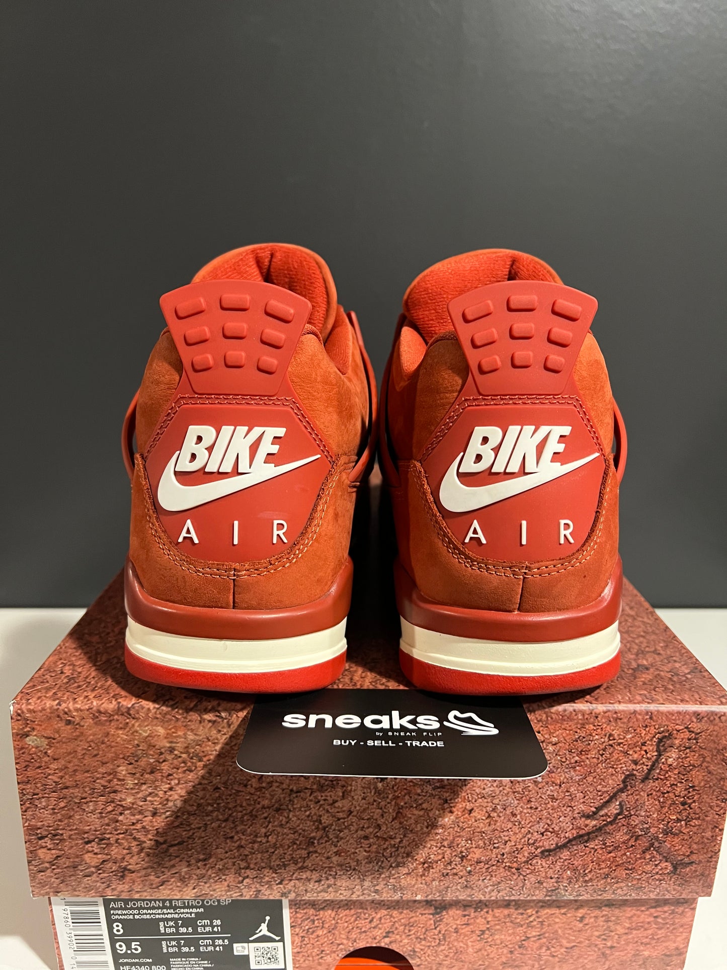 USED Air Jordan 4 Retro SP Nigel Sylvester Brick by Brick HF4340-800 SIZE 8M OG ALL AG25-117