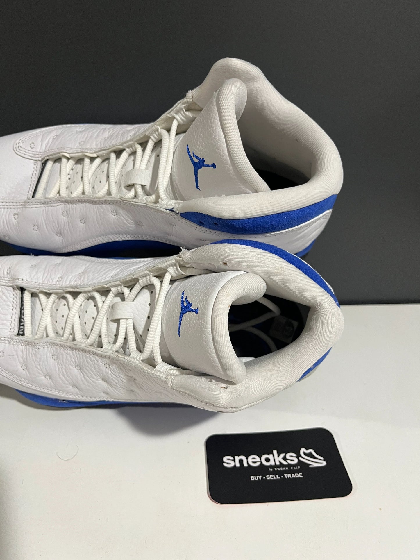 Jordan 13 Retro White Hyper Royal Black - Used