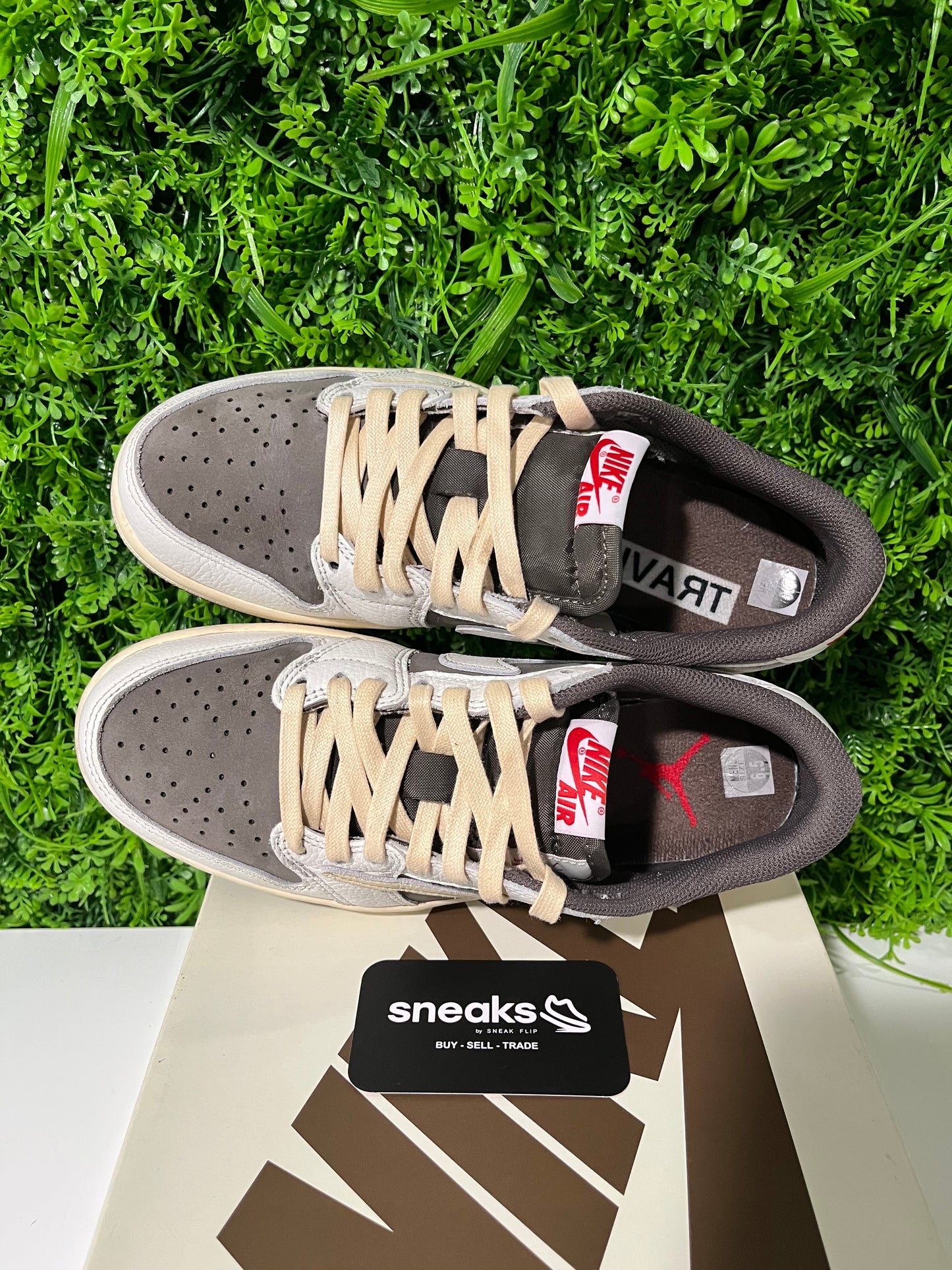 USED Travis Scott x Air Jordan 1 Retro Low OG Reverse Mocha DM7866-162 SIZE 6.5M OG ALL