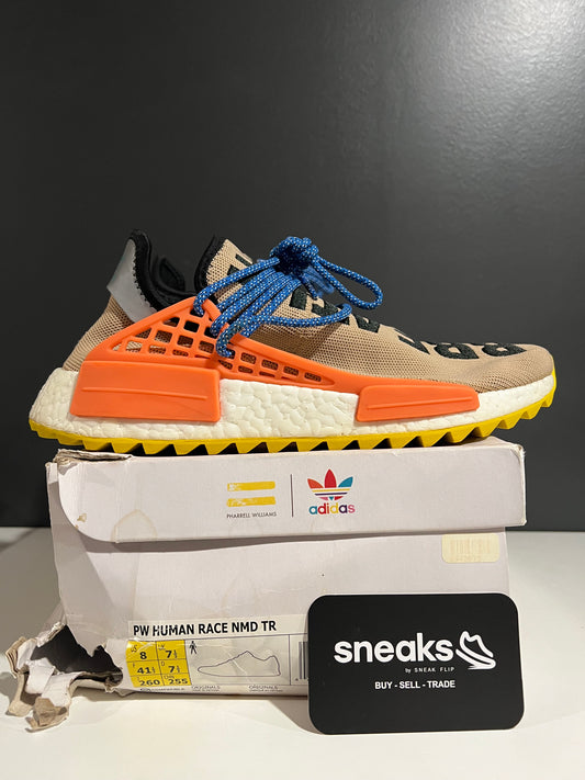USED Pharrell x NMD Trail Human Race AC7361 SIZE 8M OG ALL JY25-155
