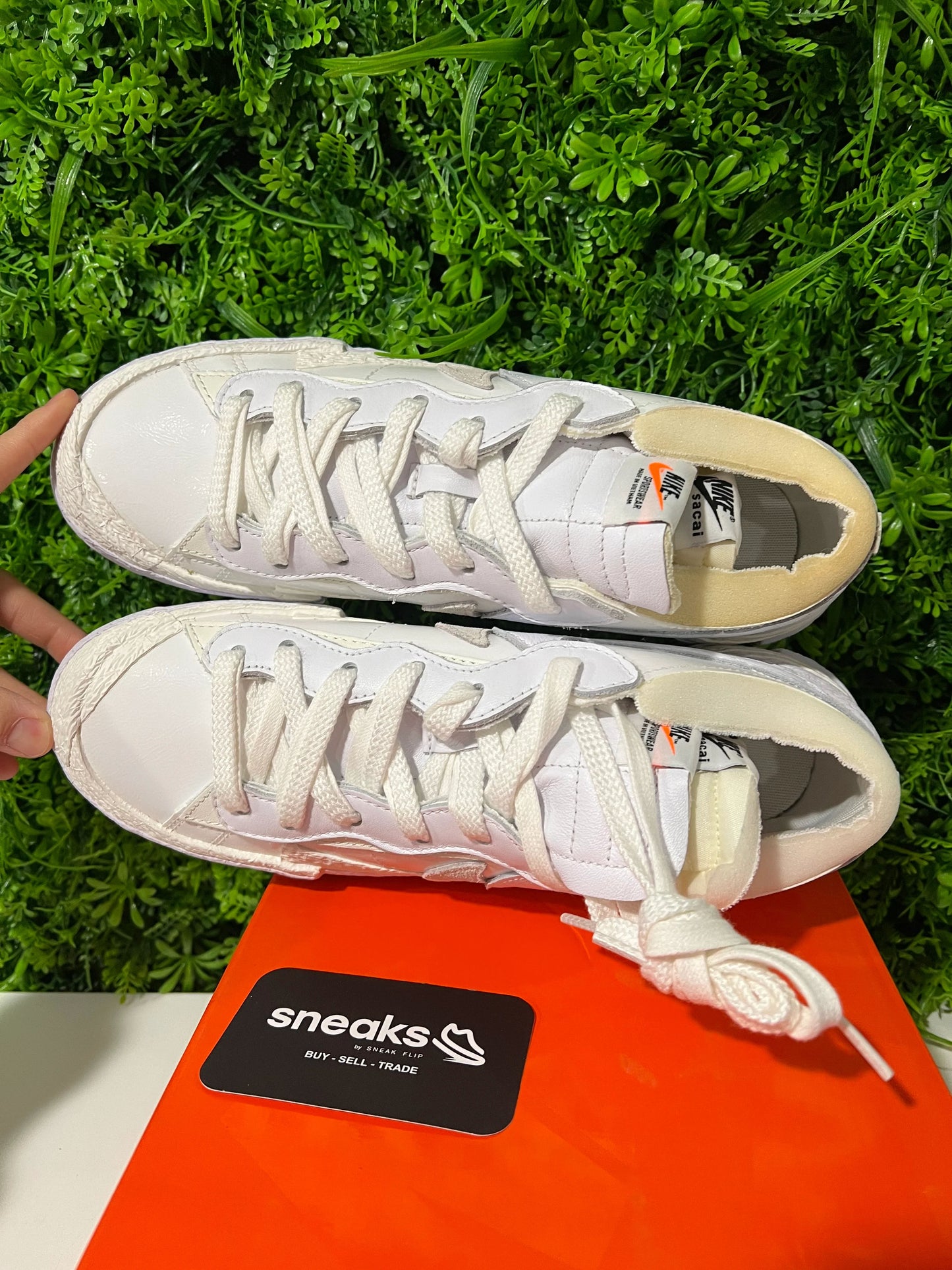 Nike Blazer Low Sacai Black Patent Leather - New (WITH DEFECTS)