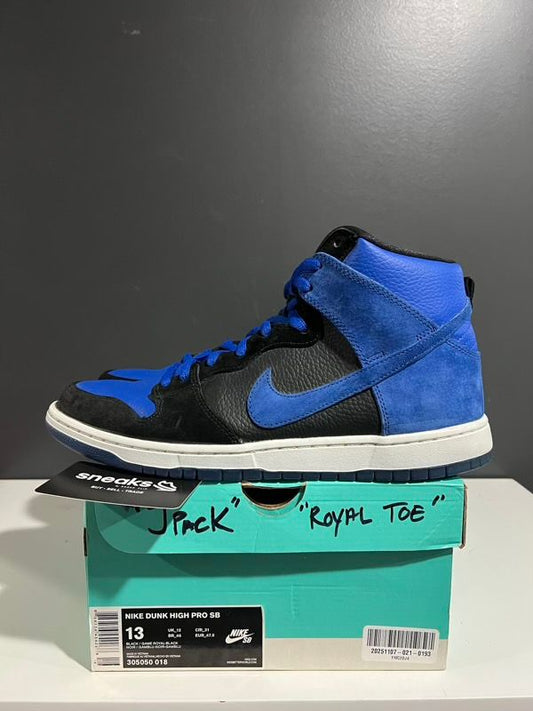 USED SIZE 13M Nike SB Dunk High J Pack Royal - Used