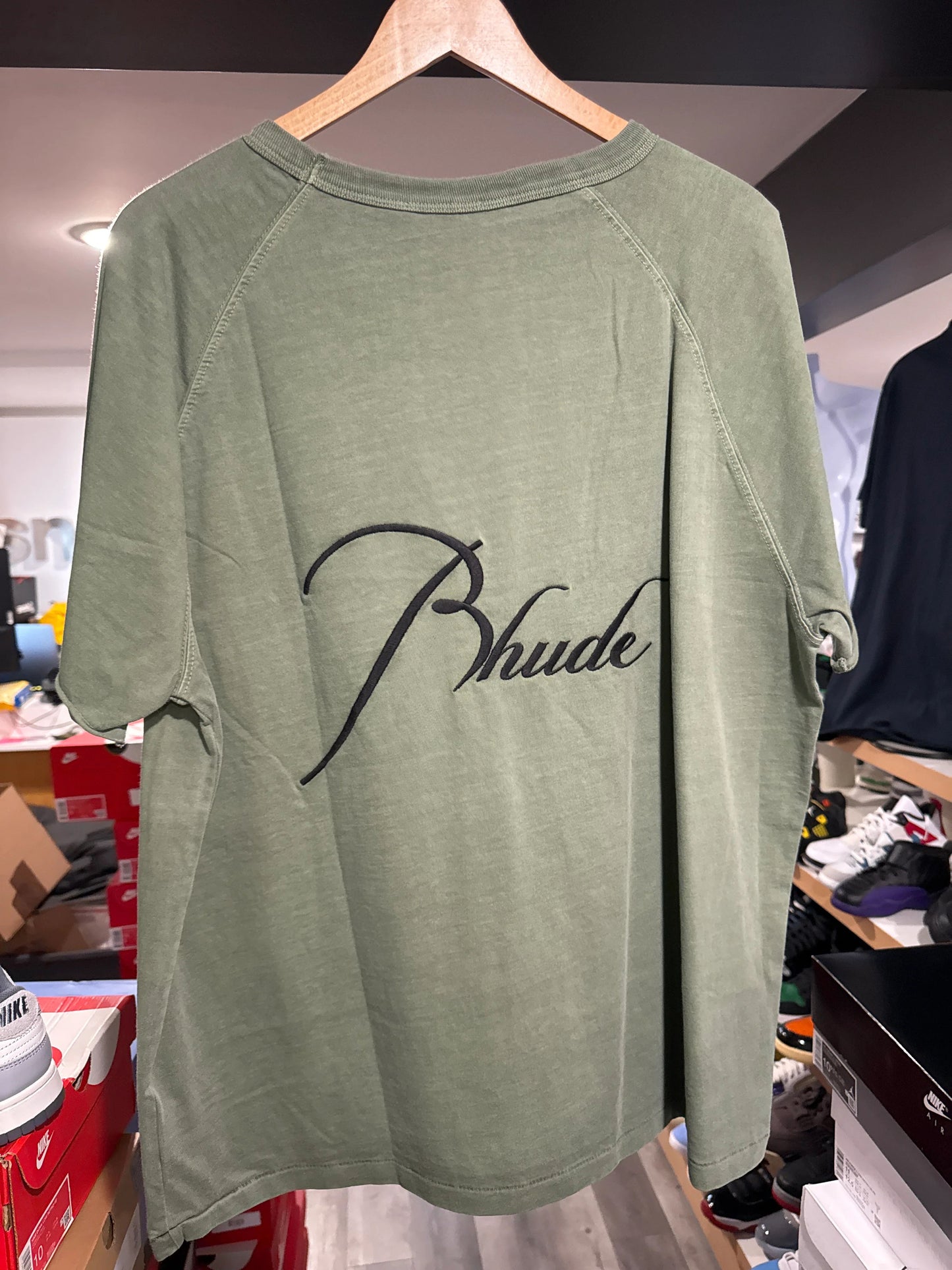 Rhude Military Green T-Shirt