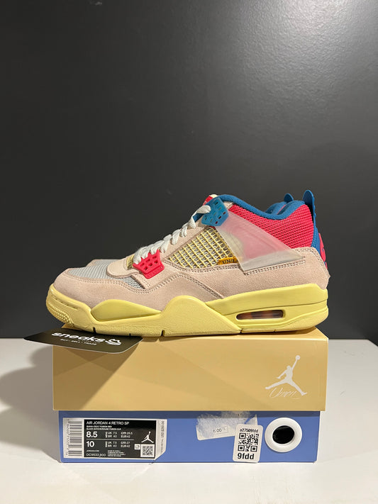 USED Union LA x Air Jordan 4 Retro Guava Ice DC9533-800 SIZE 8.5M OG ALL SP25-084