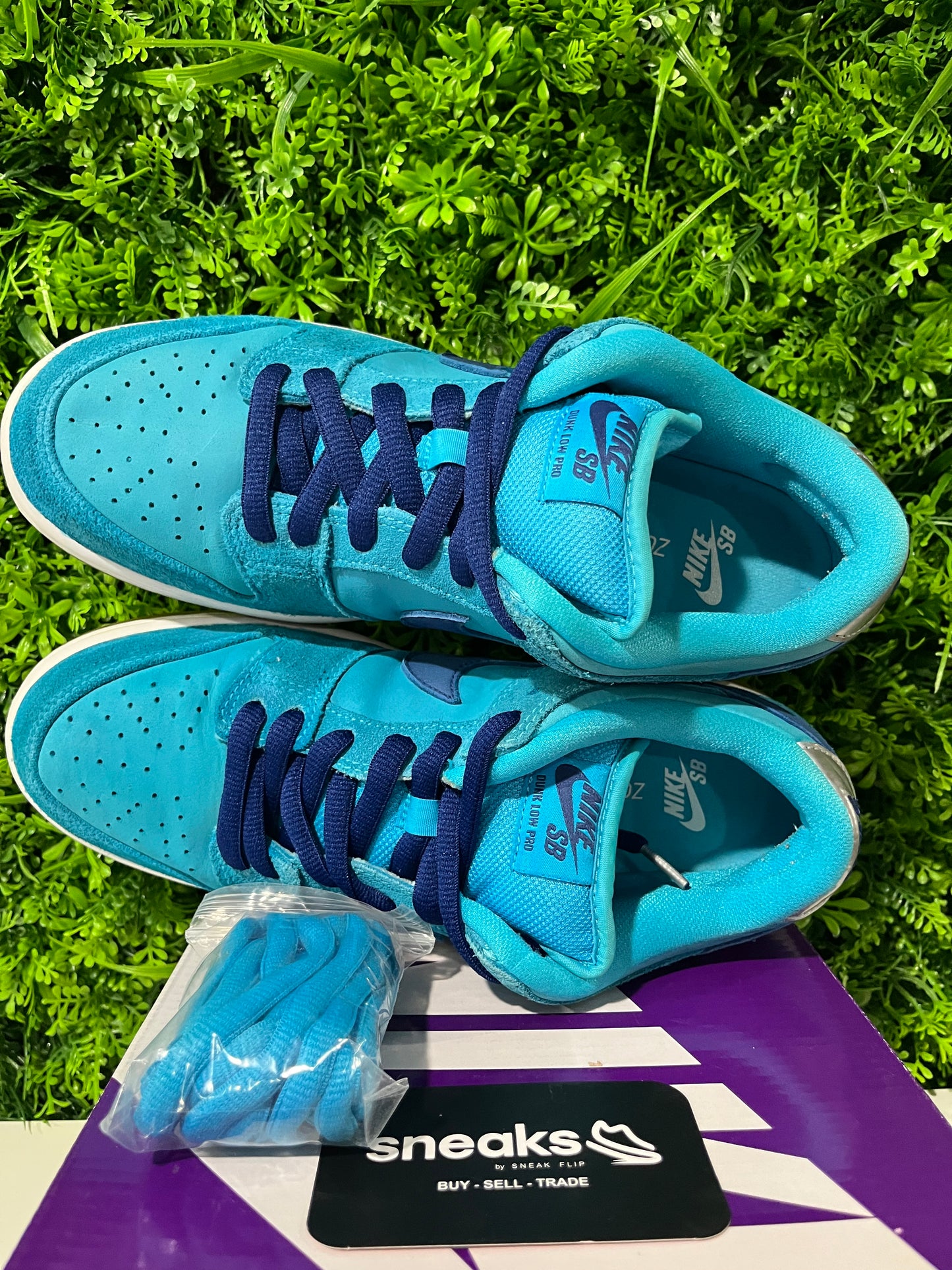 USED Dunk Low SB Blue Fury BQ6817-400 SIZE 8.5M OG ALL