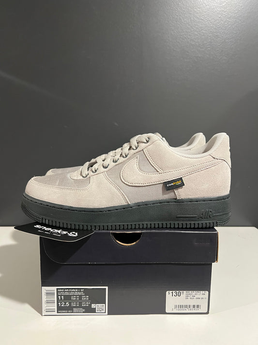 USED Air Force 1 '07 Light Iron Ore Cordura HQ3822-001 SIZE 11M OG ALL AG25-162