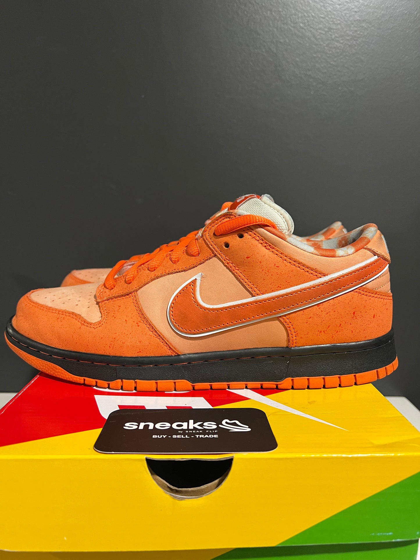 USED Concepts x Dunk Low SB Orange Lobster FD8776-800 SIZE 10M OG ALL MISS ACCESSORIES SP25-094