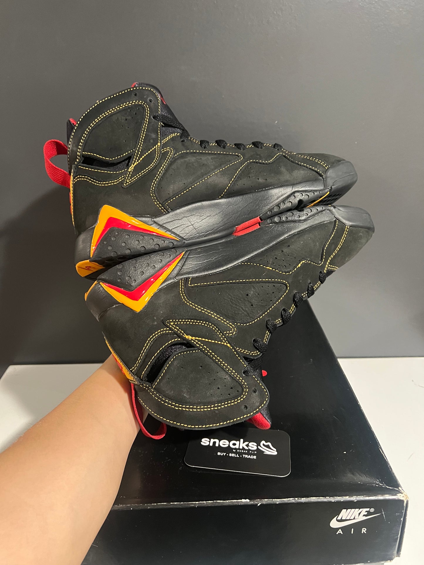 USED Air Jordan 7 Retro Citrus 2022 CU9307-081 SIZE 9M OG ALL