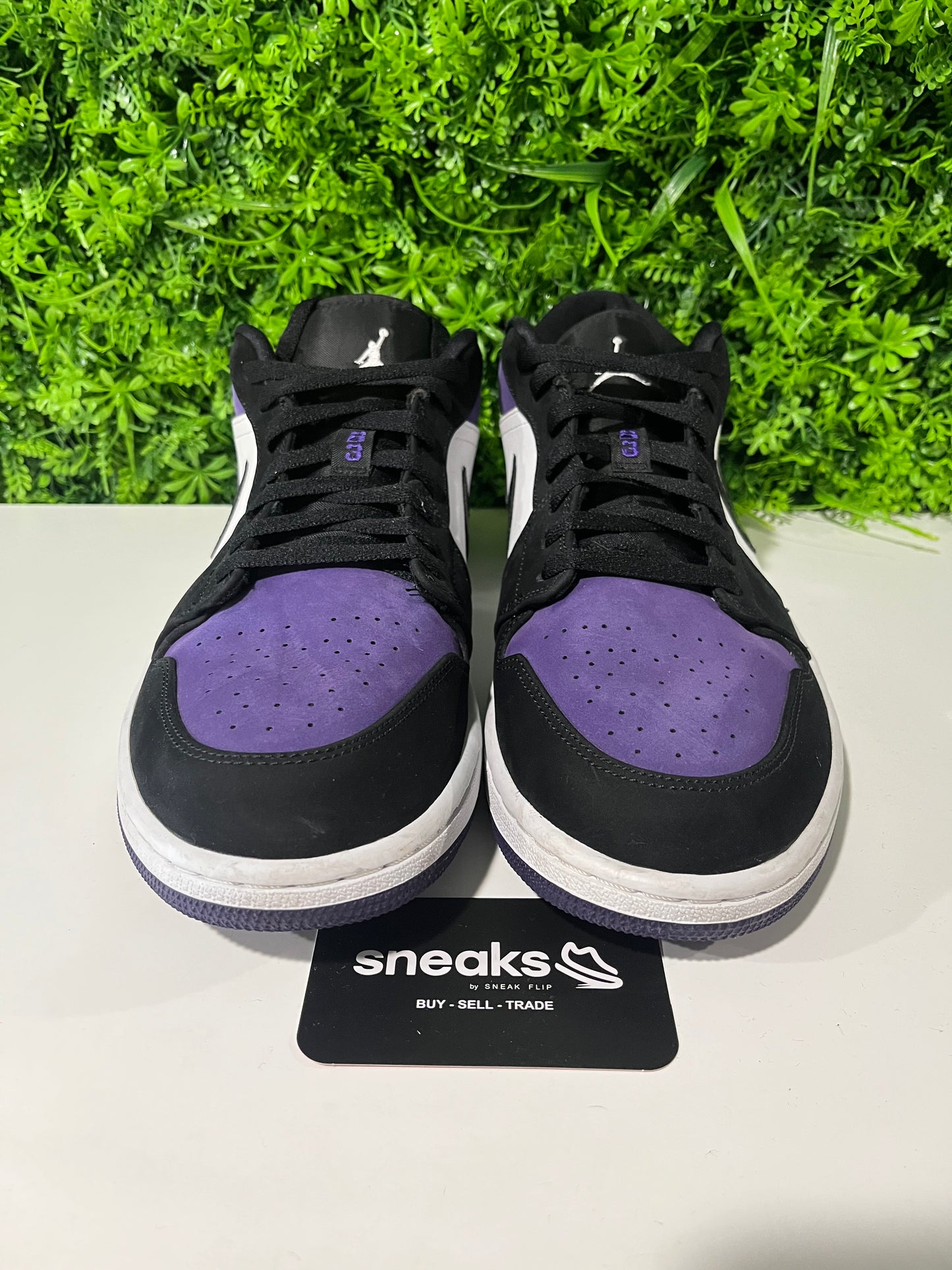 USED Air Jordan 1 Low Court Purple 553558-125 SIZE 13M NO BOX
