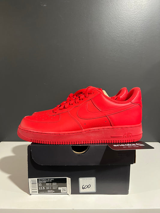NEW Air Force 1 Low '07 LV8 1 Triple Red CW6999-600 SIZE 11M OG ALL AG25-57