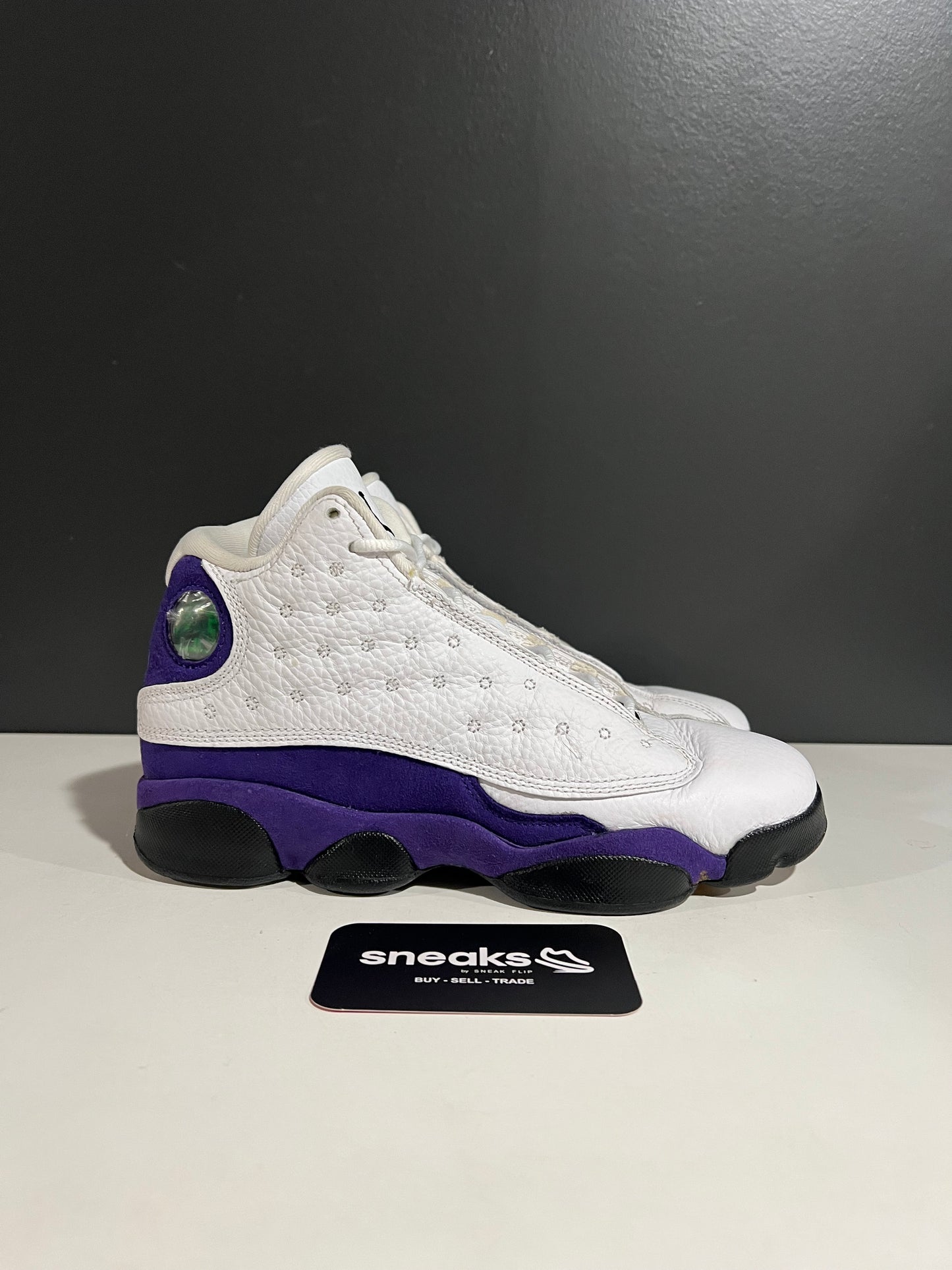 USED Air Jordan 13 Retro GS Lakers 884129-105 SIZE 5.5Y NO BOX JY25-308