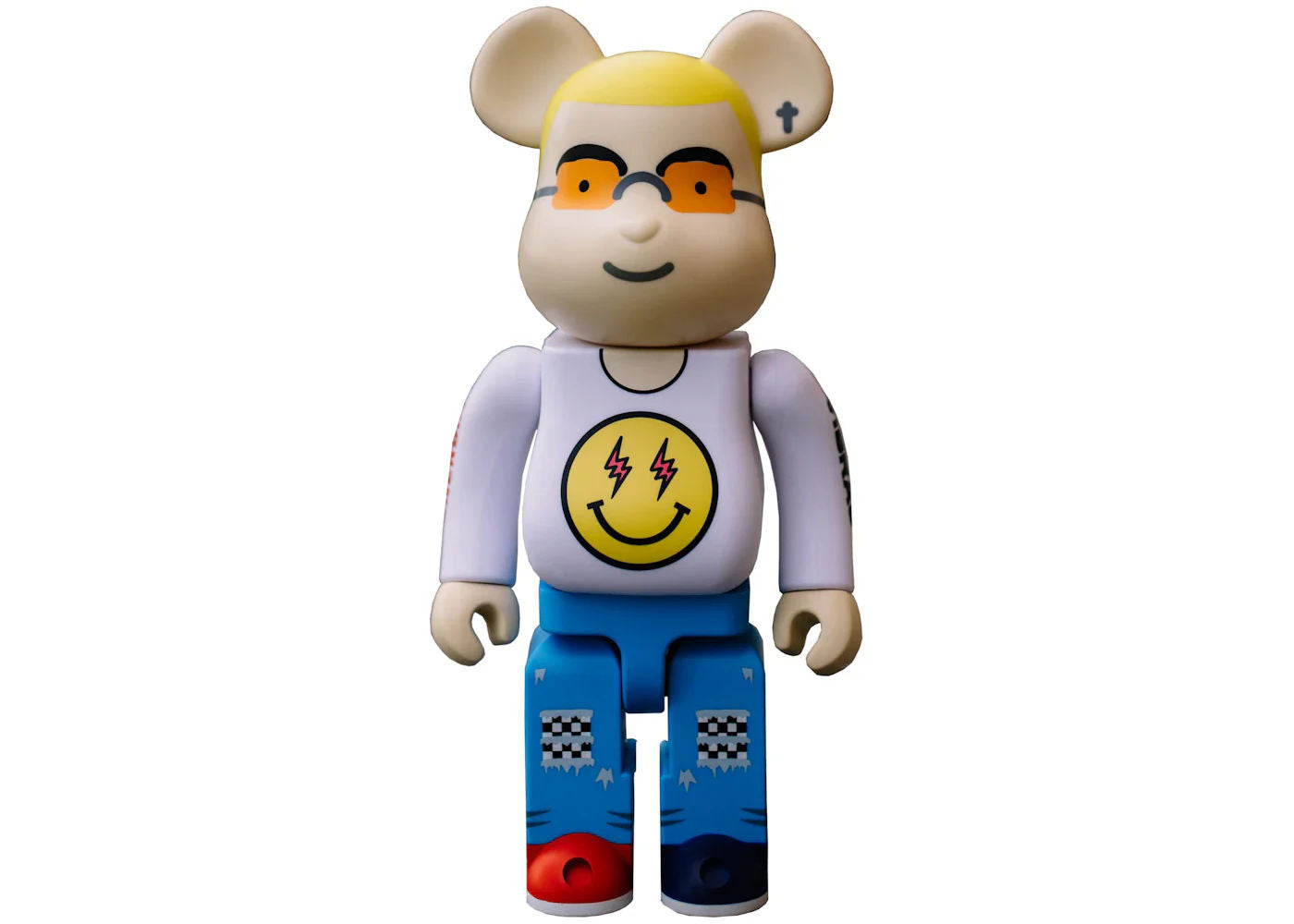 Bearbrick J Balvin 400% & 100% Bearbrick Set White