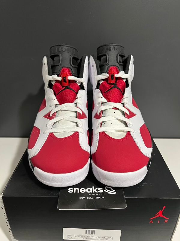 USED SIZE 10.5M Jordan 6 Retro Carmine (2021) - Used