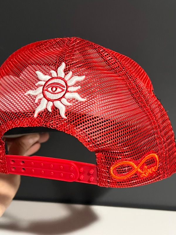 Godspeed Forever Trucker Hat Red/Blue