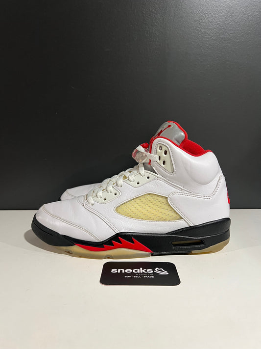 Jordan 5 Retro Fire Red Silver Tongue (2020) - Used