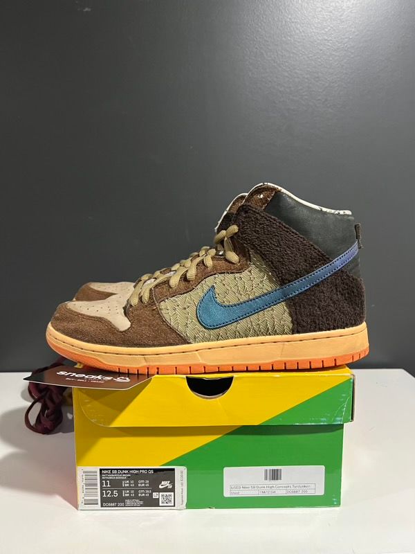 USED SIZE 11M Nike SB Dunk High Concepts Turdunken - Used