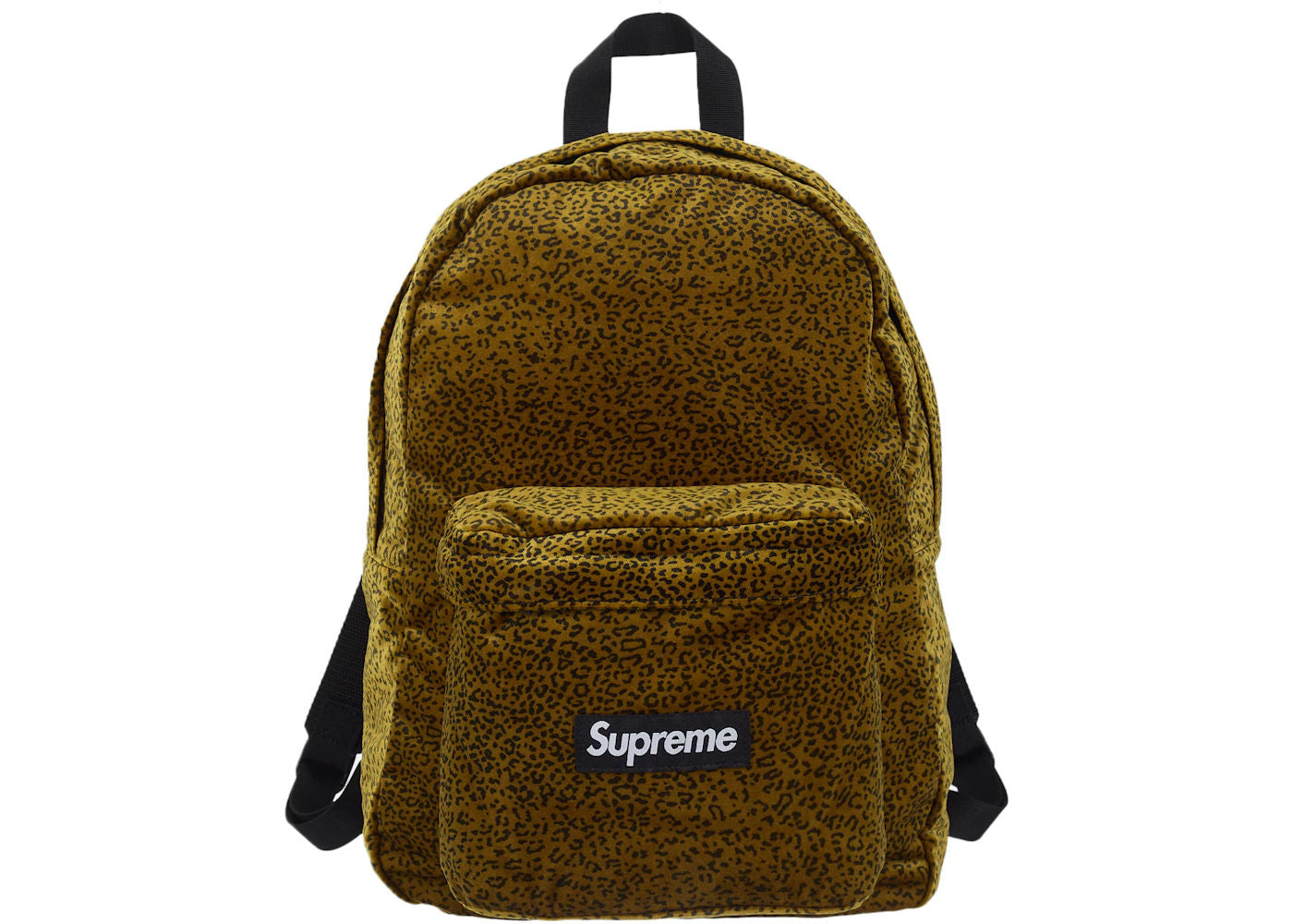 NEW Supreme Velvet Backpack Tan Leopard