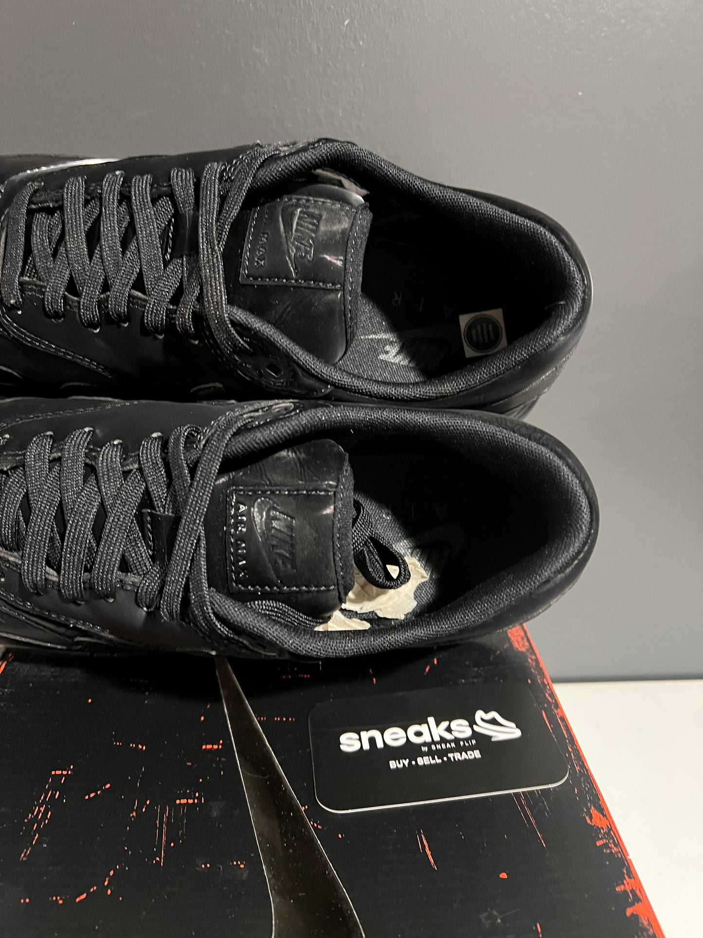USED Nike Air Max 1 ’86 OG Black Cat FZ3007-001 SIZE 10M OG ALL JY25-243