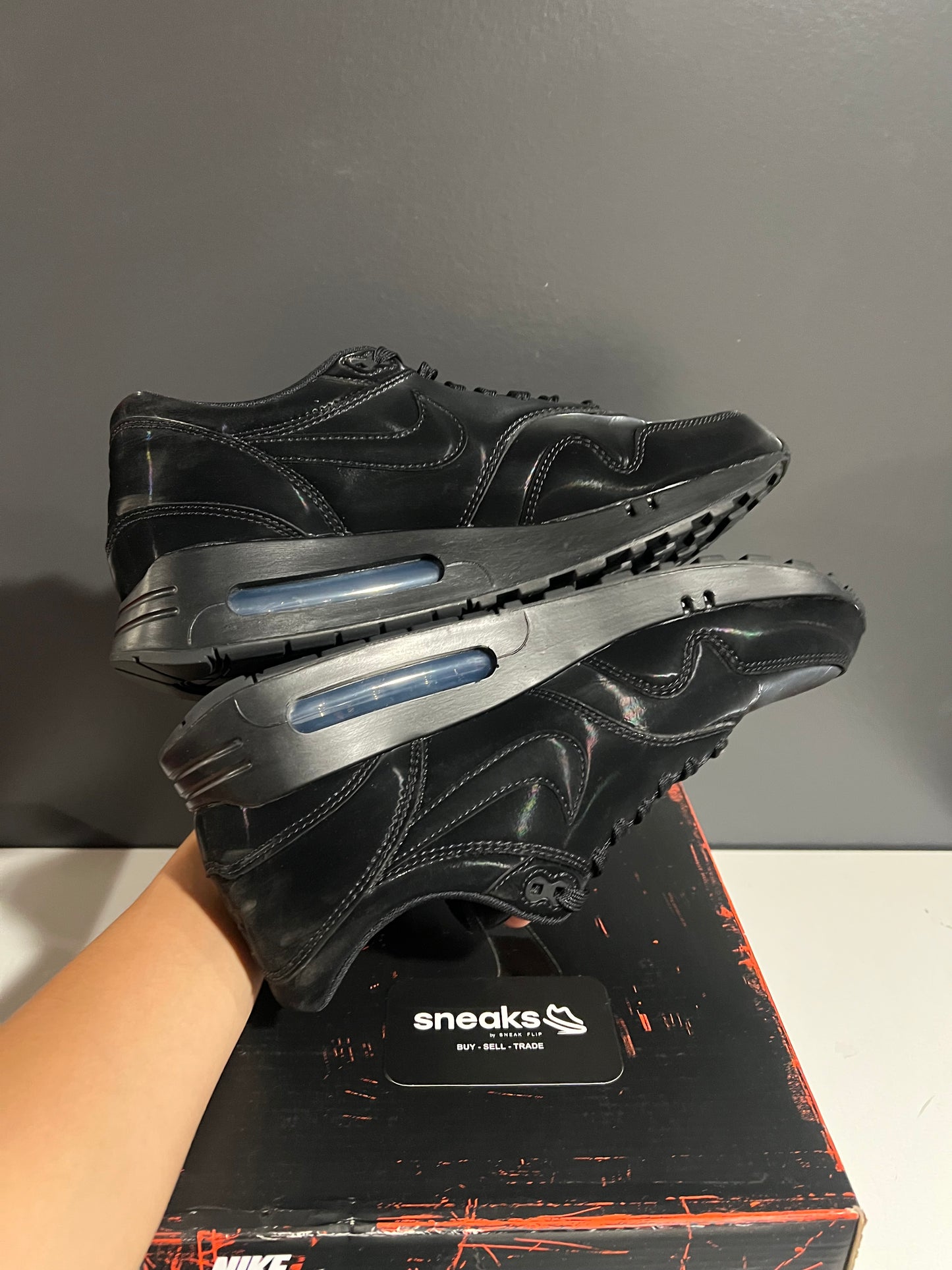 USED Nike Air Max 1 ’86 OG Black Cat FZ3007-001 SIZE 10M OG ALL JY25-243