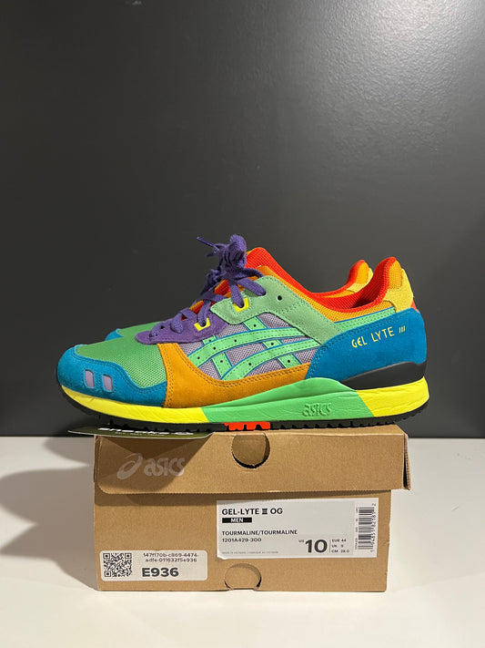 USED ASICS Gel‑Lyte III OG Day Lyte Pack Tourmaline 1201A429-300 SIZE 10M OG ALL JY25-246