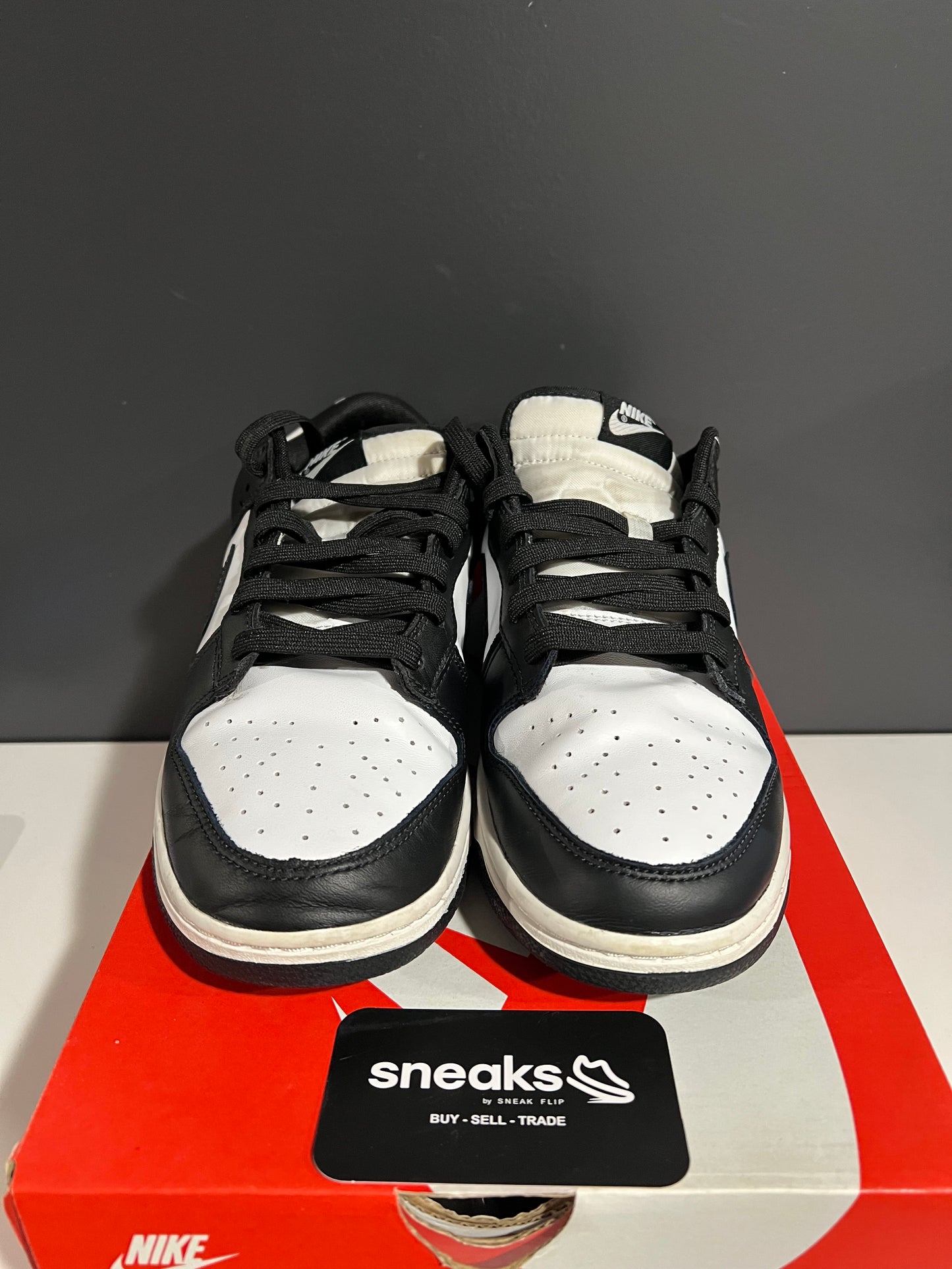 USED Dunk Low Black White DD1391-100 SIZE 10M OG ALL AG25-25