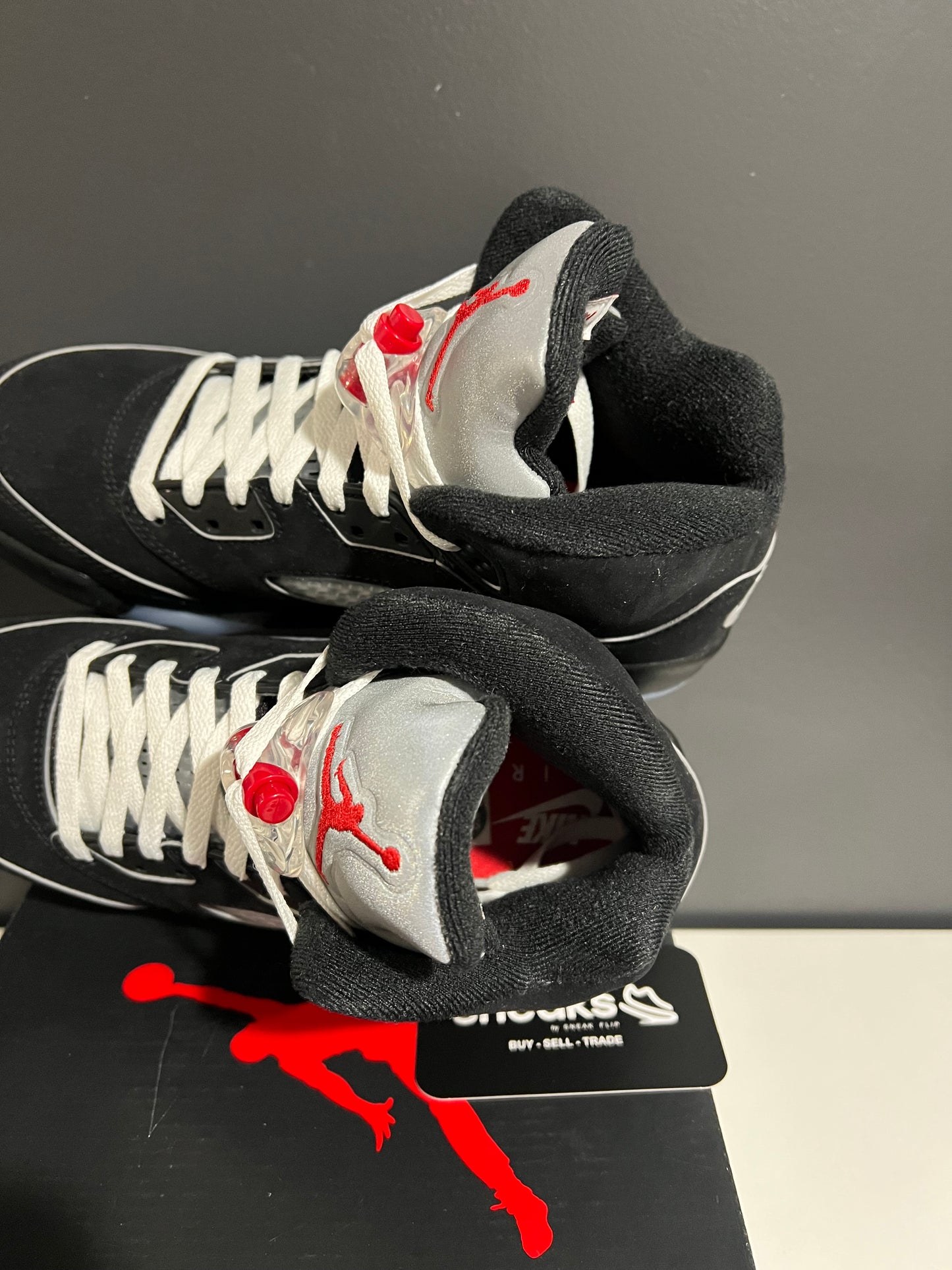 USED Air Jordan 5 Retro OG GS Black Metallic Reimagined HF3976-001 SIZE 6.5Y OG ALL JY25-213