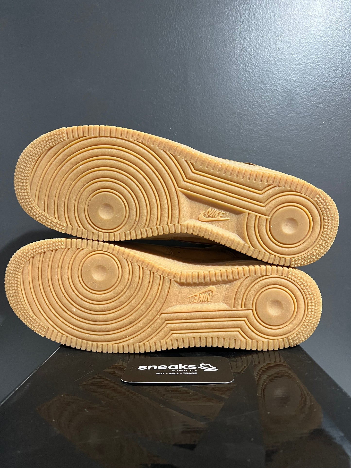 USED Supreme x Air Force 1 Low SP Box Logo Wheat DN1555-200 SIZE 11.5M OG ALL SP25-099