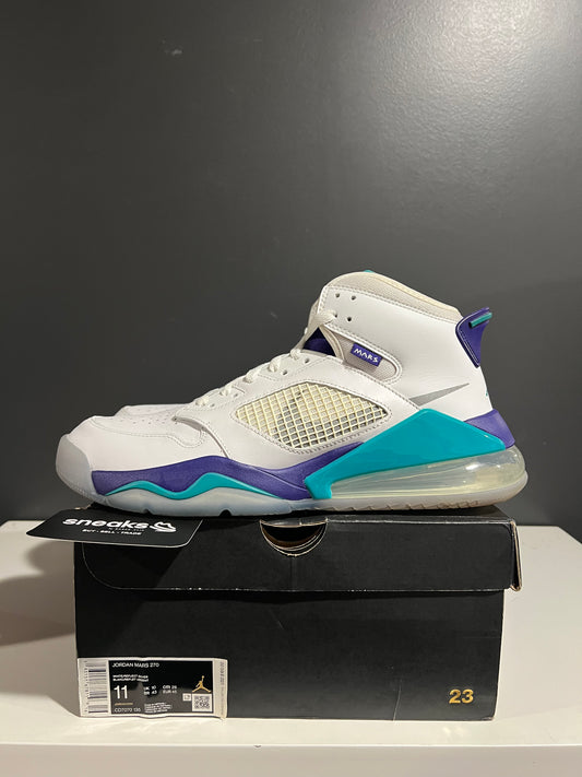 USED Jordan Mars 270 Grape CD7070-135 SIZE 11M OG ALL AG25-307