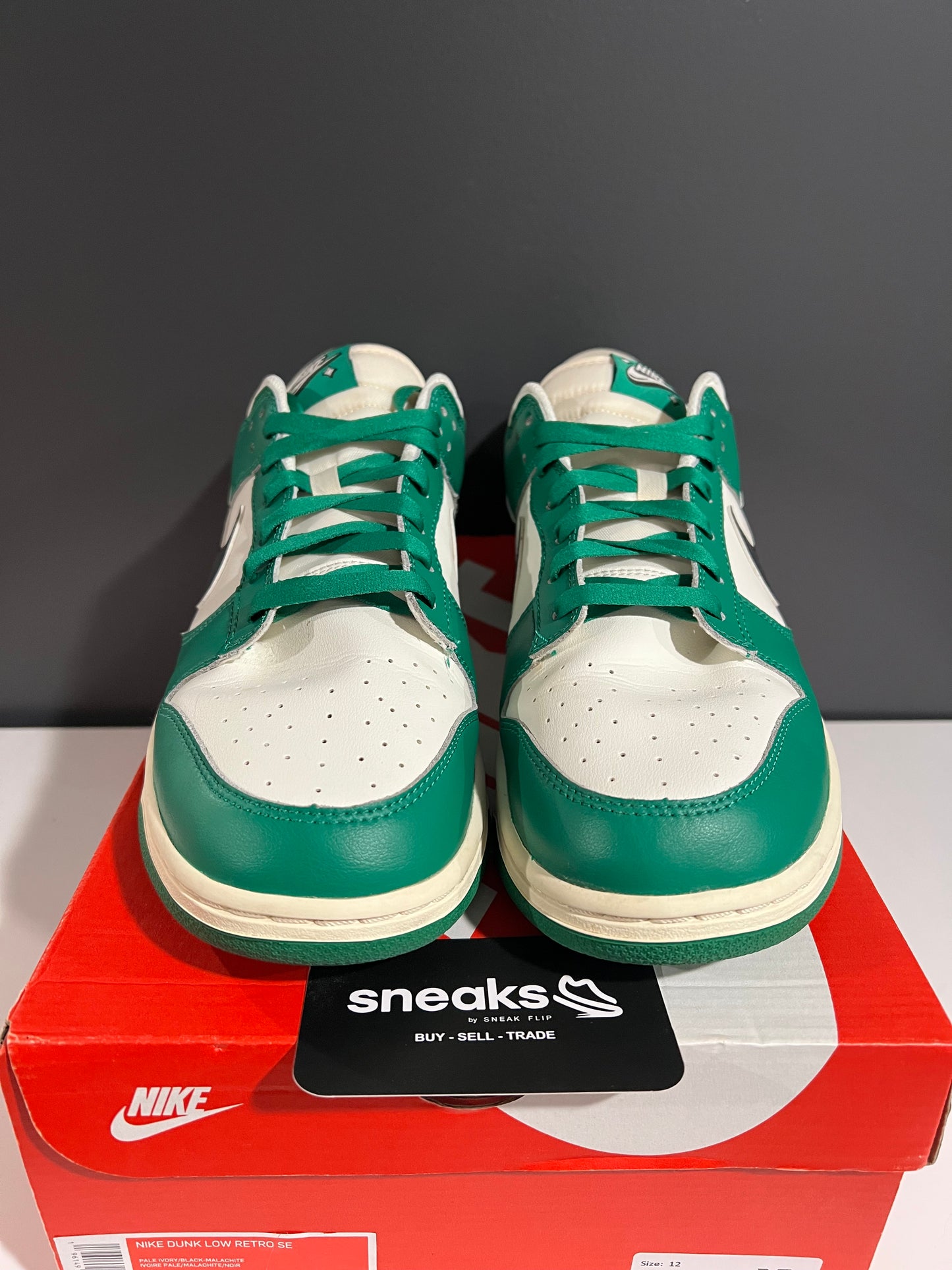 USED Dunk Low SE Lottery Pack Malachite DR9654-100 SIZE 12M OG ALL