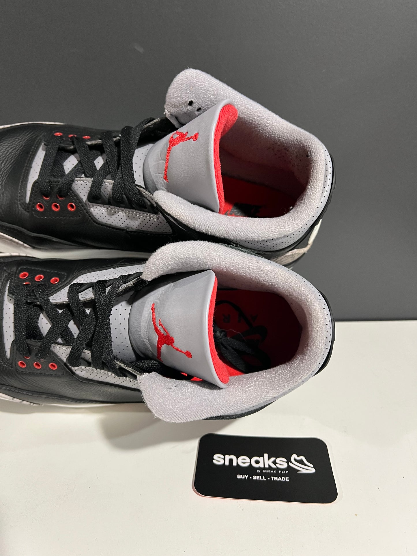 USED Air Jordan 3 Retro OG Black Cement 2024 DN3707-010 SIZE 11.5M NO BOX SP25-078