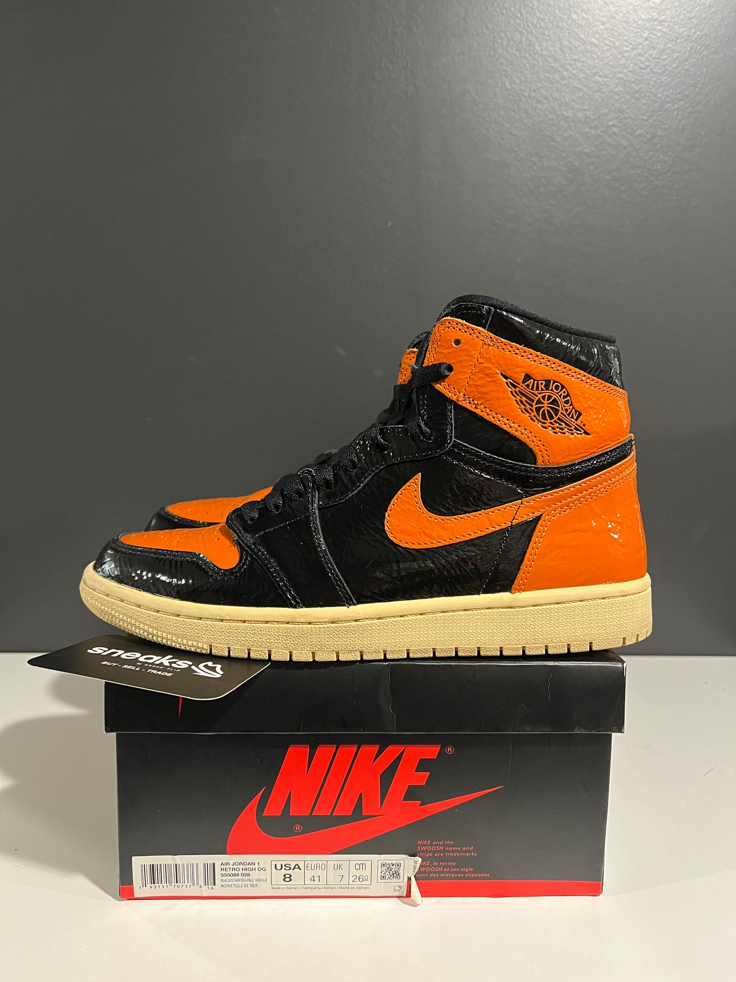 USED Air Jordan 1 Retro High OG Shattered Backboard 3.0 555088-028 SIZE 8M OG ALL AG25-133