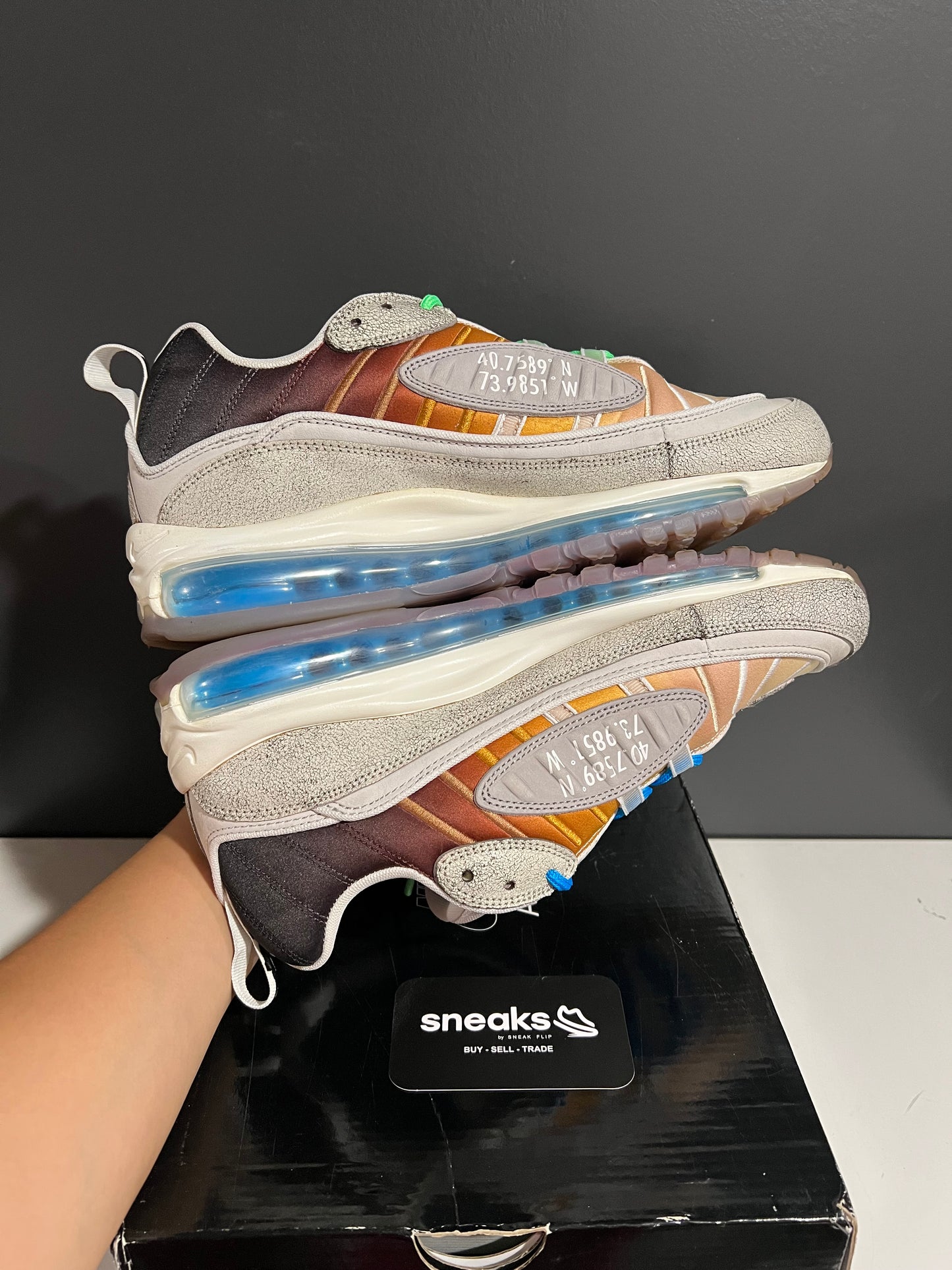 USED Air Max 98 On Air NYC La Mezcla CI1502-001 SIZE 10M OG ALL JY25-66