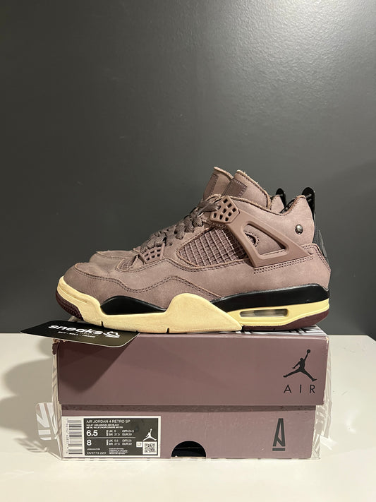 USED A Ma Maniére x Air Jordan 4 Retro Violet Ore DV6773-220 SIZE 6.5M OG ALL JN25-194