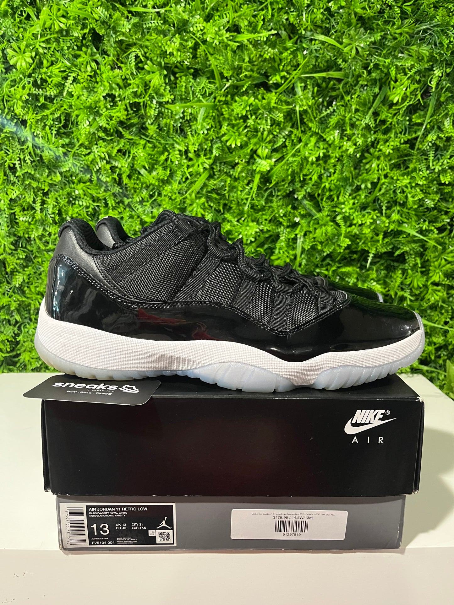 USED Air Jordan 11 Retro Low Space Jam FV5104-004 SIZE 13M OG ALL