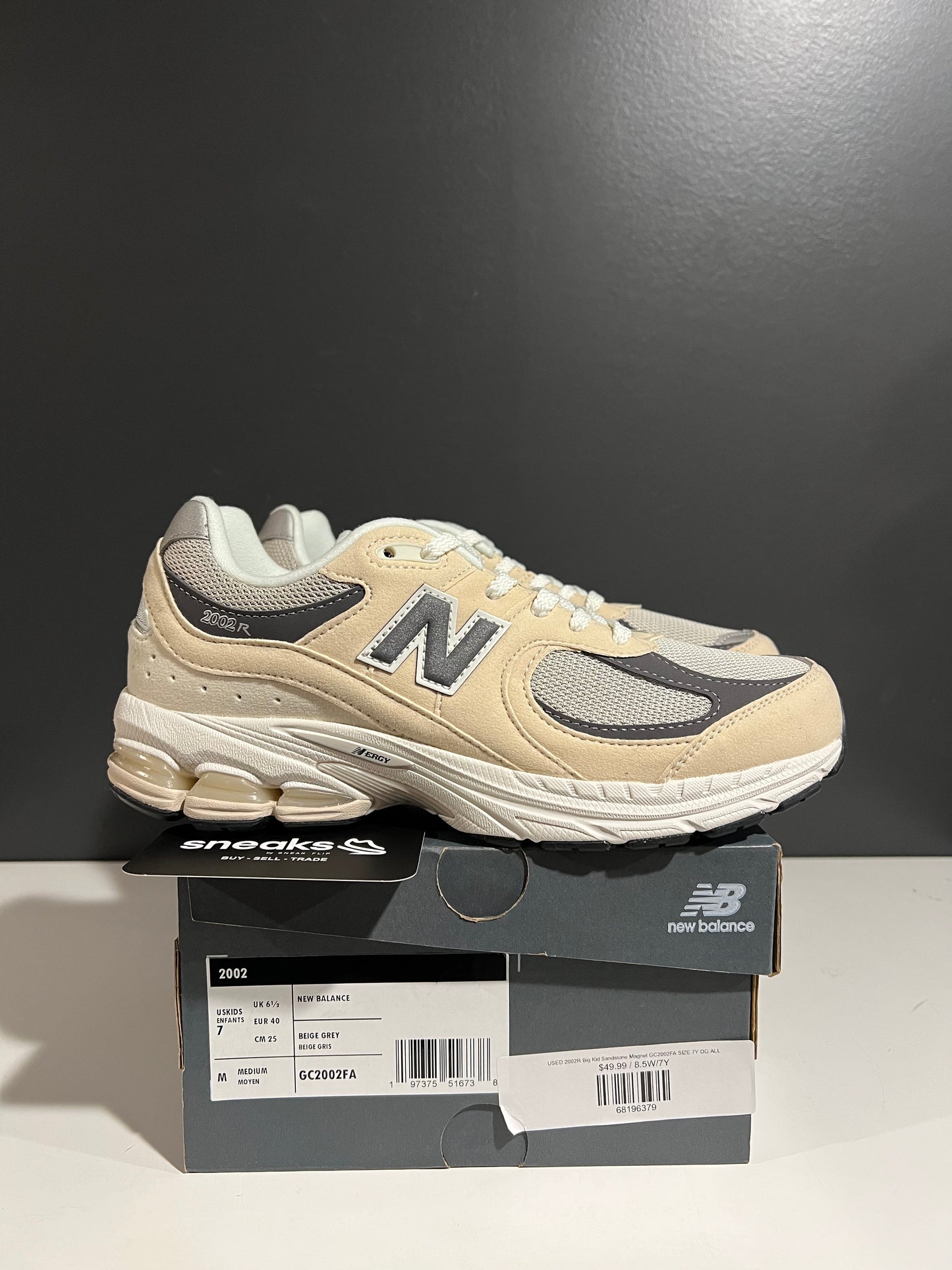 USED 2002R Big Kid Sandstone Magnet GC2002FA SIZE 7Y OG ALL