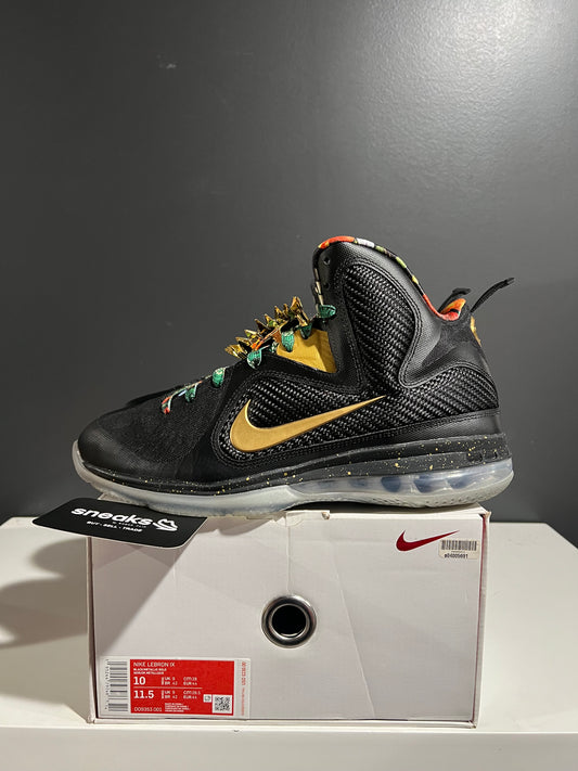 USED LeBron 9 Watch The Throne 2022 DO9353-001 SIZE 10M OG ALL AG25-273