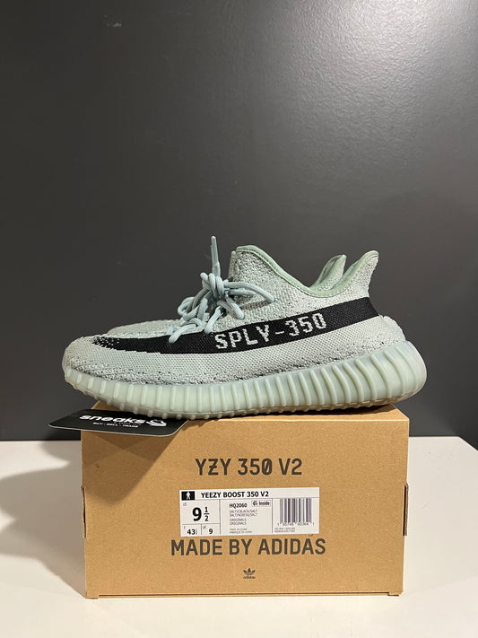 USED Yeezy Boost 350 V2 Salt HQ2060 SIZE 9.5M OG ALL AG25-311