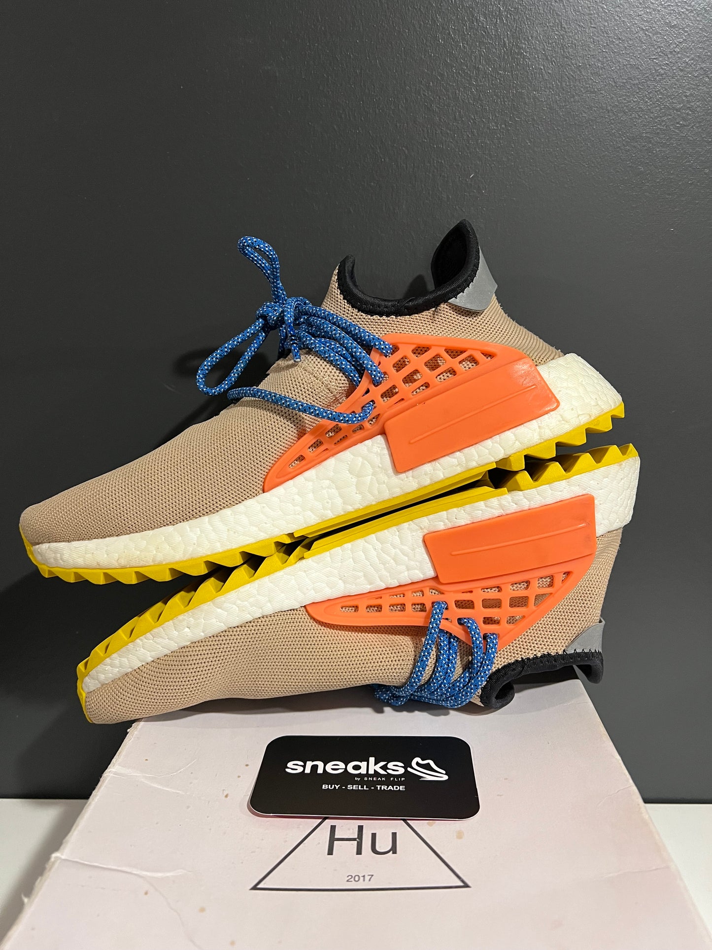 USED Pharrell x NMD Trail Human Race AC7361 SIZE 8M OG ALL JY25-155
