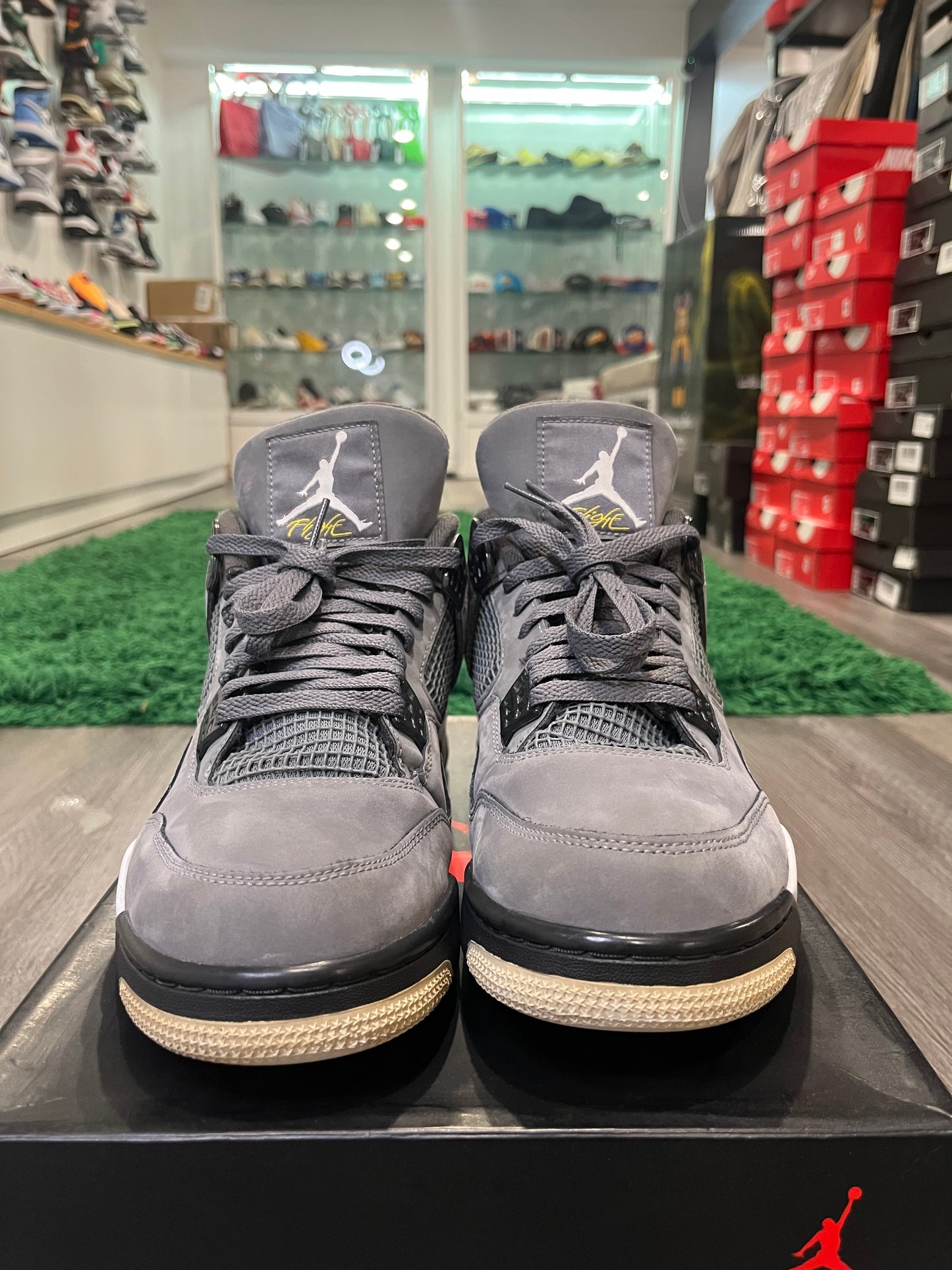 Air Jordan 4 Retro Cool Grey 2019 308497-007 Used Size 12M NO BOX