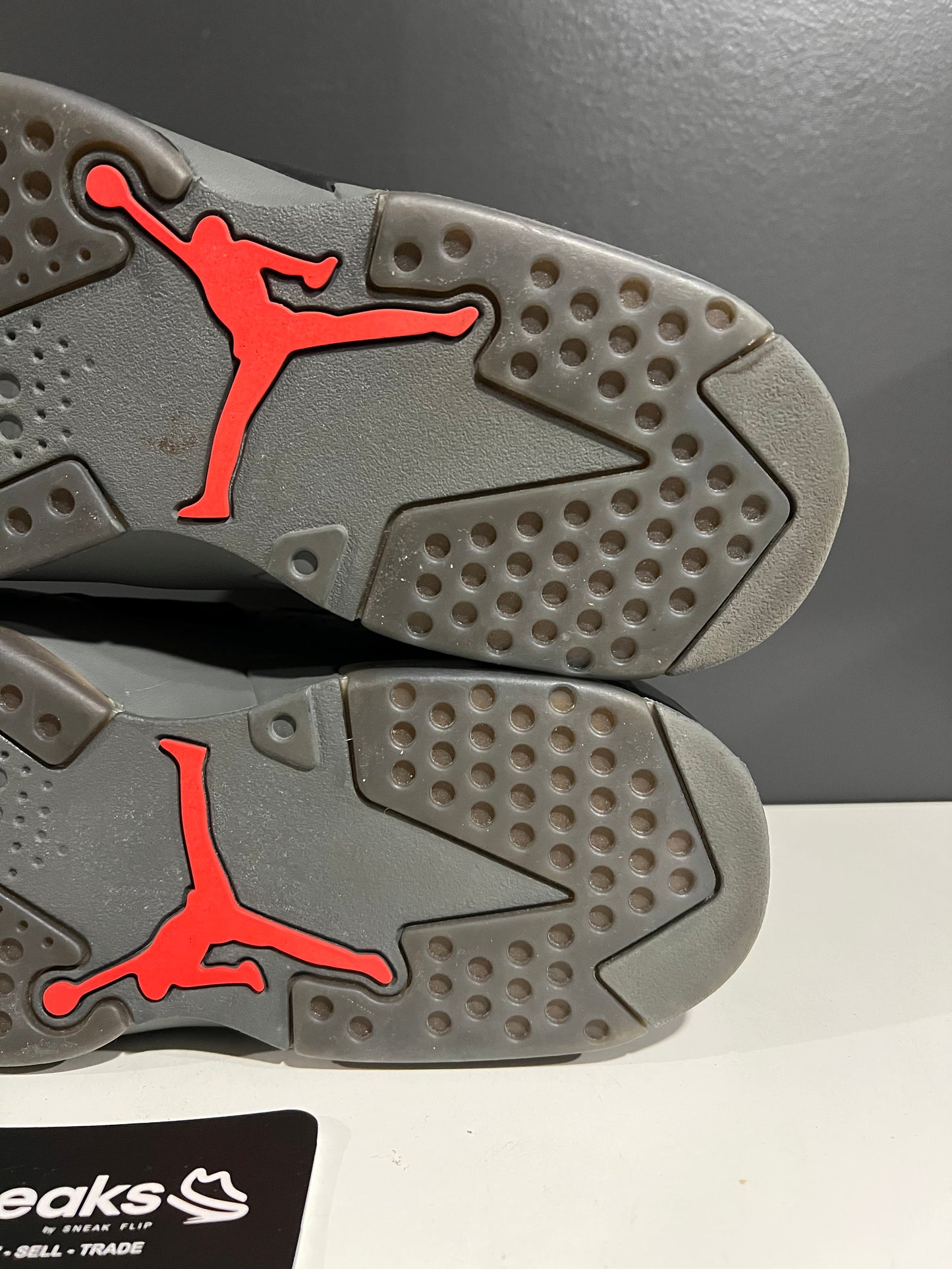 USED Paris Saint-Germain x Air Jordan 6 Retro Iron Grey CK1229-001 SIZE 12M NO BOX JN25-262