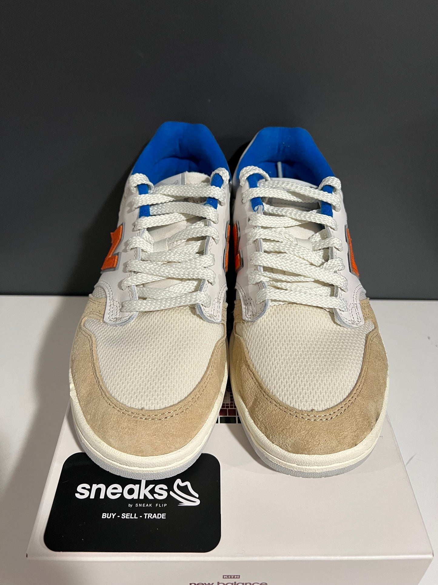 USED Kith x Madison Square Garden x Numeric 480 New York Knicks Tan NM480NYC SIZE 8.5M OG ALL