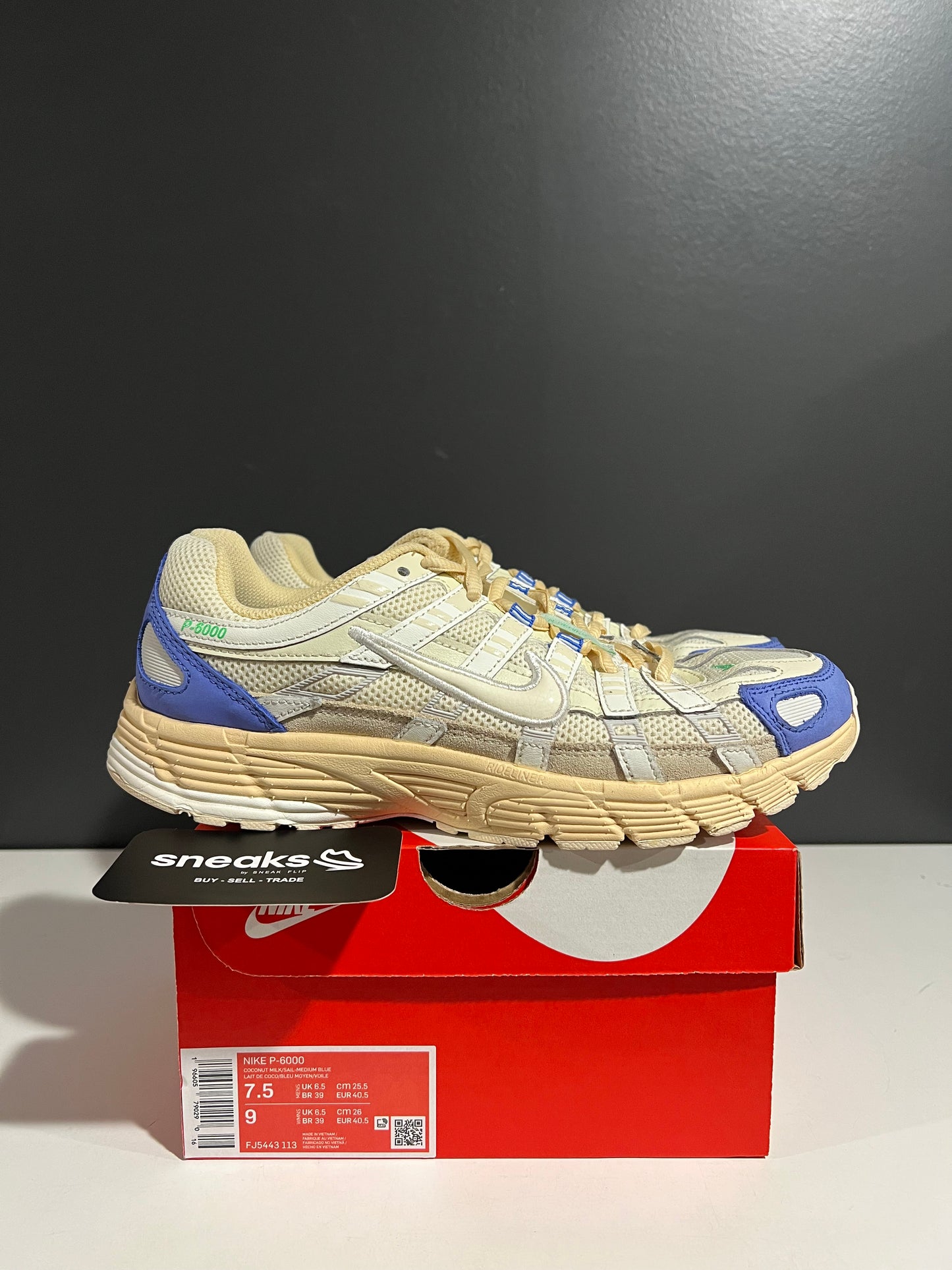 USED P-6000 Athletic Department FJ5443-113 SIZE 7.5M OG ALL AG25-375